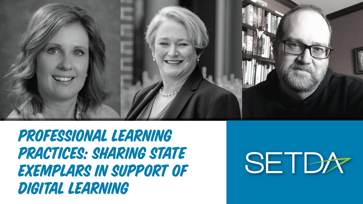 Join us next week for Professional Learning Practices: Sharing State Exemplars in Support of Digital Learning #SETDA #edWebinar with @jbailey626 @ltcillinois @NDE_DigLearning Register here: home.edweb.net/webinar/elearn…