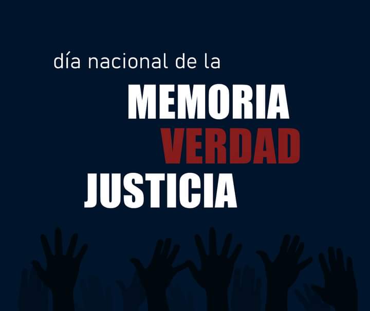 aldea_santa's tweet photo. Hoy es un día para reflexionar. Para continuar un ejercicio permanente de Memoria, búsqueda de Verdad y pedido de Justicia. Para decir nuevamente: Nunca Más. Para elegir y defender más que nunca la democracia, la libertad y la vida. 
#ProhibidoOlvidar https://t.co/yk2i8WiiGq