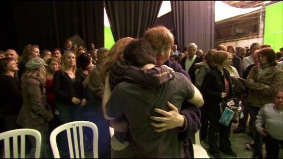Harry_Potter_TM's tweet photo. El primer día en el que se conocieron, y el último día de rodaje. https://t.co/f7SB3oSh2k
