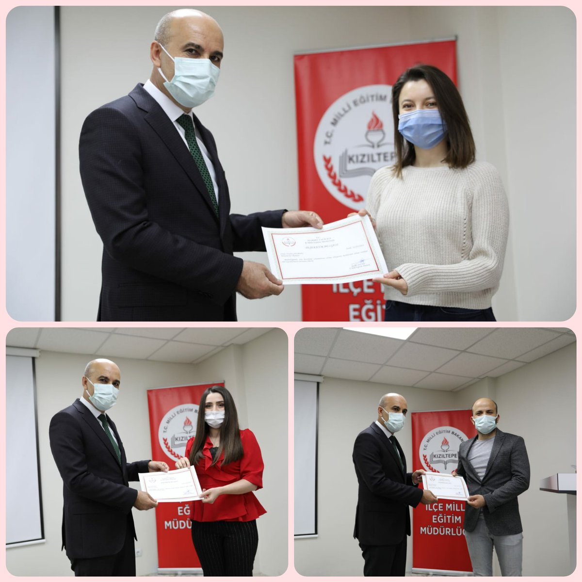 İl Milli Eğitim Müdürümüz Sayın Memet POLAT, Müdürlüğümüz Ölçme Değerlendirme ve Sınav Hizmetleri şubesinin çalışmalarına katkı sunan Kızıltepe'de görevli olan öğretmenlerimize belgelerini takdim etti.

<a href="/tcmeb/">Millî Eğitim Bakanlığı</a>
<a href="/ziyaselcuk/">Ziya Selçuk</a>
<a href="/safran1958/">Mustafa SAFRAN</a>
<a href="/mahmutdemirttas/">Mahmut Demirtaş</a>
<a href="/MemetPolat0247/">Memet Polat</a>