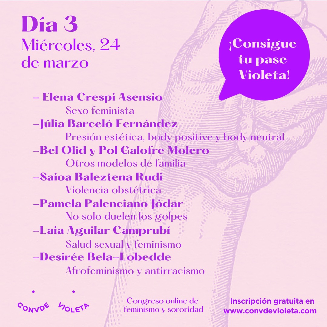 conv_devioleta's tweet photo. Vaya día! Espero que te puedas organizar para no perderte nada!

Recuerda q si deseas invertir en el Pase Violeta para tener los materiales para siempre, puedes adquirirlo en:
https://t.co/yU2txgv0zU

🟣 @conv_devioleta ⬅️ 

#convdevioleta #feminismes #feminismos https://t.co/dAfy2VXOKQ
