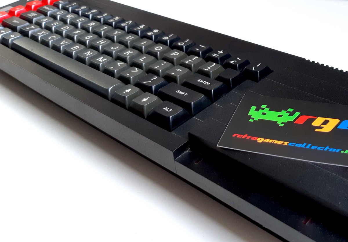RetroGamesColl's tweet photo. Random stuff from the RGC #gamecave #102:
A #SinclairQL with Minerva ROM, Miracle Systems Trump Card and Schön keyboard fitted.

#QuantumLeap #Sinclair #QL #retrogaming #retrogamescollector https://t.co/Z2Lc0KsZuG