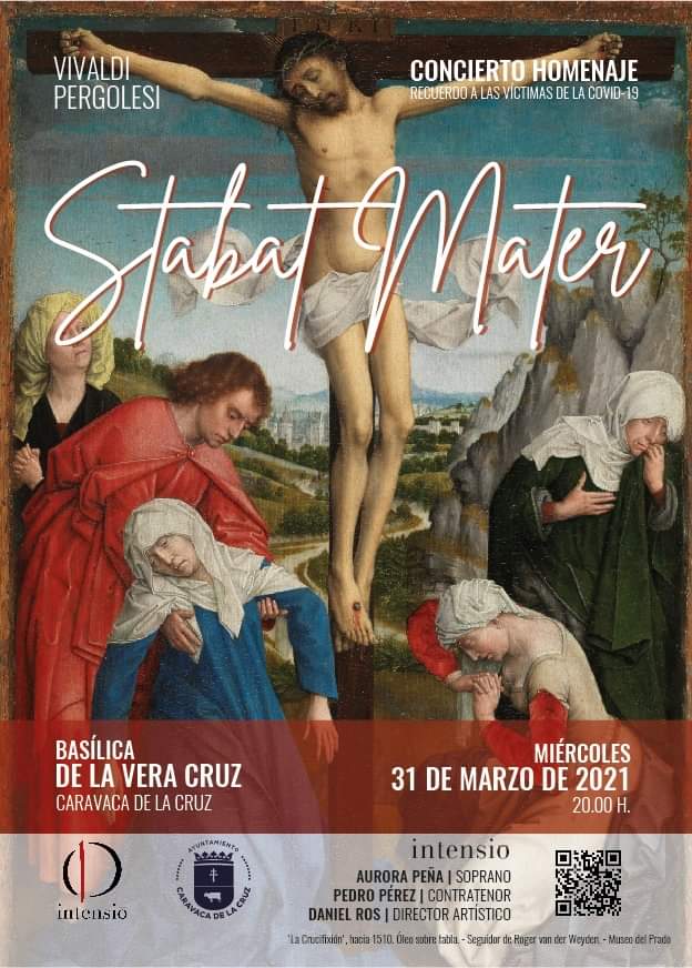 🔹️El concierto ‘Stabat Mater’ tendrá lugar el Miércoles Santo, 31 de marzo, a las 20.00 horas, con todas las medidas de seguridad del protocolo prevención COVID-19 y la entrada será gratuita hasta completar el aforo permitido.