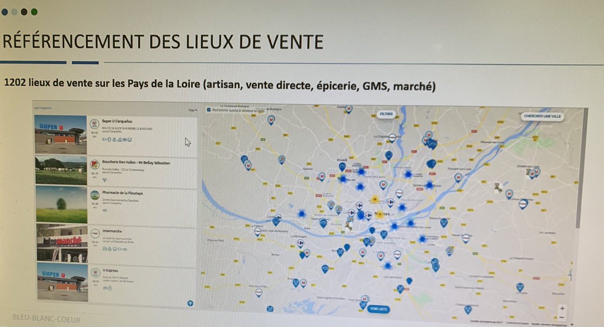 #LesRencontresBleuBlancCoeur dans les #PaysdeLoire + de 1200 lieux de vente de produits ⁦<a href="/BleuBlancCoeur/">Bleu-Blanc-Coeur</a>⁩  ⁦<a href="/CoopCevap/">Cooperative CEVAP</a>⁩ ⁦<a href="/LeVeaudenoselev/">LeVeaudeNosEleveurs</a>⁩ #acteurs  #engagés  #élevage #responsable