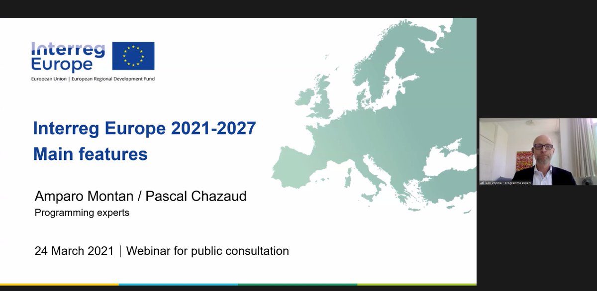 interregeurope's tweet photo. Programming experts Amparo Montan, Pascal Chazaud, Tako Popma on the main features of @interregeurope in 2021-2027 ๐ช๐บ
#InterregEuropeFuture https://t.co/cWZGxRMJ7A
