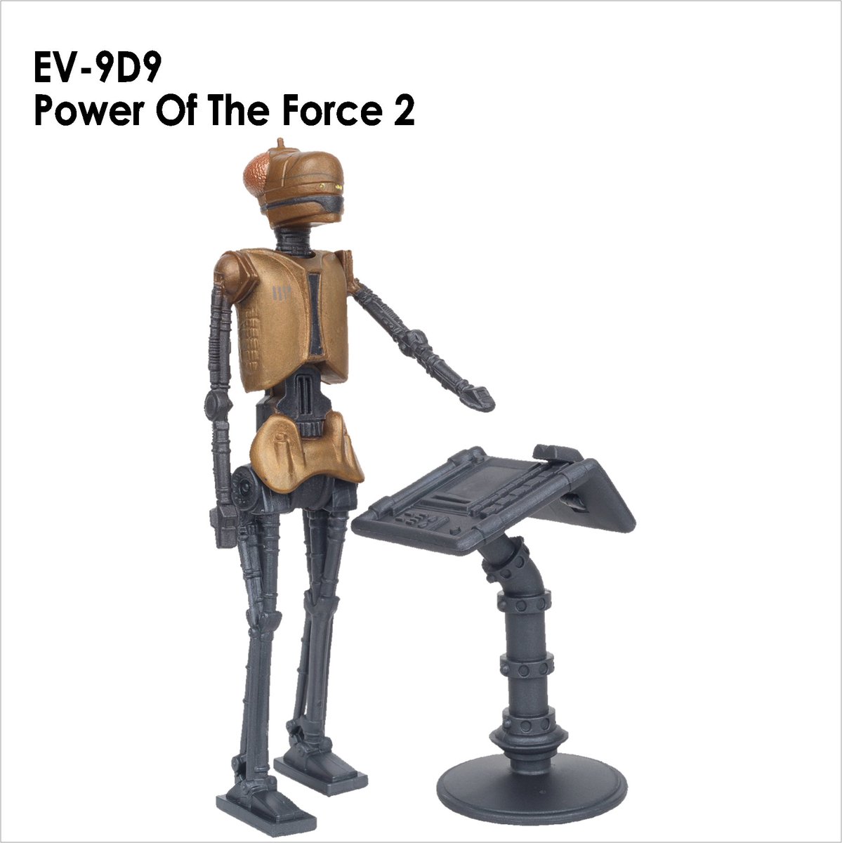 ToysJedi's tweet photo. #ActionFigureOfTheDay #EV9D9 from #PowerOfTheForce2 line. The 1998 EV was good for the time and while more sturdy, the lack of an articulated jaw means she's not much better than the 85 original. To #FinishThe96 an updated, fully articulated EV is needed. #DefinitelyNotDefinitive https://t.co/g4UgFGSGHg