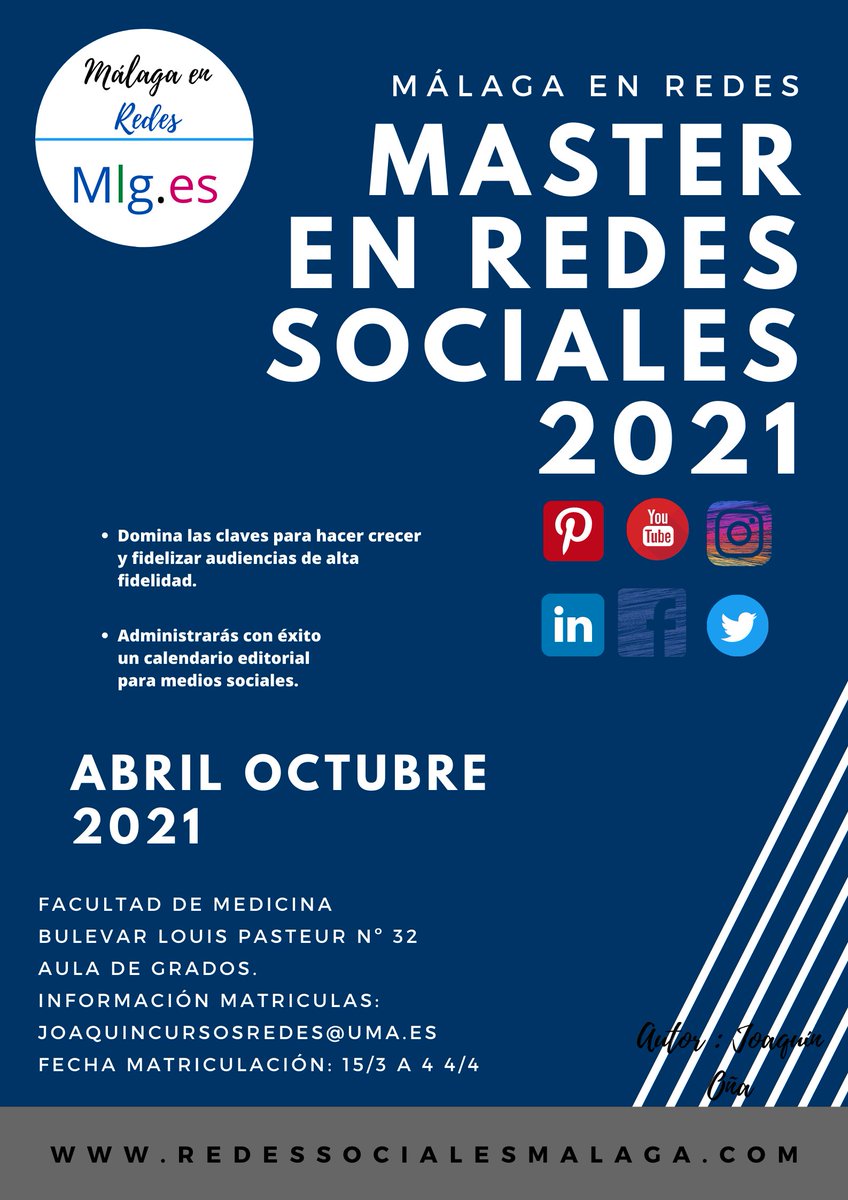 CursoJoaquin's tweet photo. Buenas @AngelCustoRedes , vuelvo a enviar el ejercicio, ya que no había leído lo de los colores corporativos, he utilizado el azul #003366, fondo de imagen, para el .es del Avatar magenta #cc0066  y el gris #666666, para el pie. Joaquín Oña García. @pepitomayorga Un saludo. https://t.co/tcjcXEts91