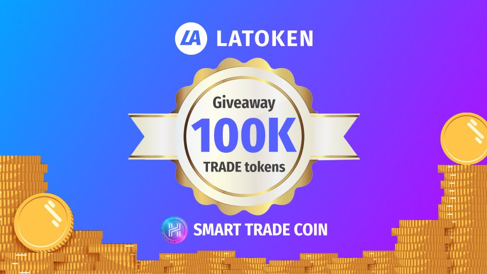 LATOKEN (@latoken_cex) on Twitter photo 100K <a href="/SmartTradeCoin/">Smart Trade Coin | TRADE</a> Giveaway! 🎁
7 lucky winners to get 5K and the 3 top inviters will get assured share of 15K $TRADE crypto.
Do's:
✅ Follow & Retweet
👉 go.latoken.com/4ud
10 TRADE buyers will also get 50K tokens. Check out the Snapshot Giveaway!
🗓️ April 01 100K <a href="/SmartTradeCoin/">Smart Trade Coin | TRADE</a> Giveaway! 🎁
7 lucky winners to get 5K and the 3 top inviters will get assured share of 15K $TRADE crypto.
Do's:
✅ Follow & Retweet
👉 go.latoken.com/4ud
10 TRADE buyers will also get 50K tokens. Check out the Snapshot Giveaway!
🗓️ April 01