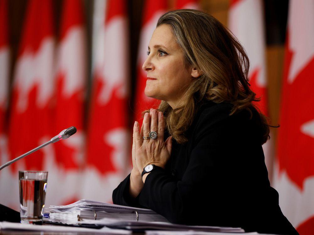Liberal government to unveil federal budget on April 19 Chrystia Freeland