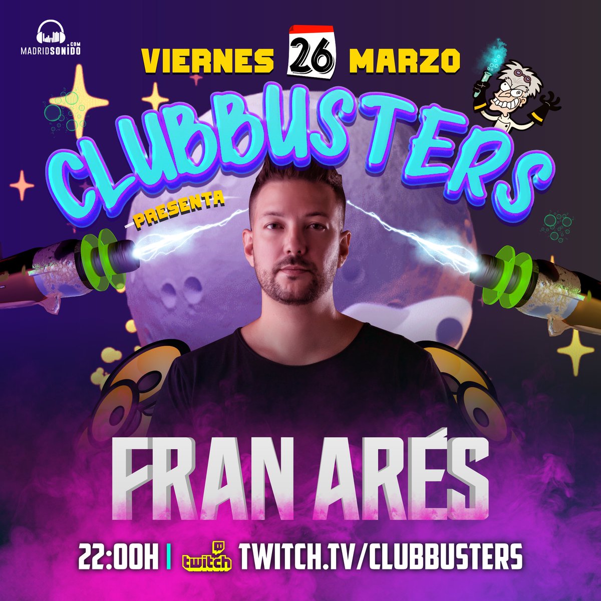 ClubbustersTv's tweet photo. Este Viernes no te pierdas nuestro programa!
Estará con nosotros @franaresdj   y seguro que se lo hacemos pasar un poquito mal :) https://t.co/iserVpi2WP