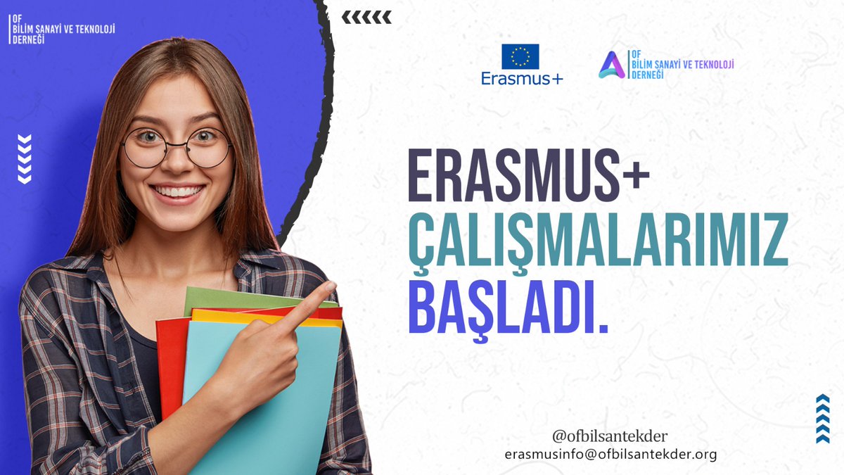 ofbilsantekder's tweet photo. 📢 Dikkat ! Erasmus+ çalışmalarına başladık. 🎉
🌍Çalışmalarımızdan ve çağrılarımızdan haberdar olmak için bizi takip etmeyi unutmayın🥳

⭐Detaylı bilgi almak için sosyal medya hesaplarımız ve erasmusinfo@ofbilsantekder.org mail adresimizden bize ulaşabilirsiniz. https://t.co/1ZZOugTB2t