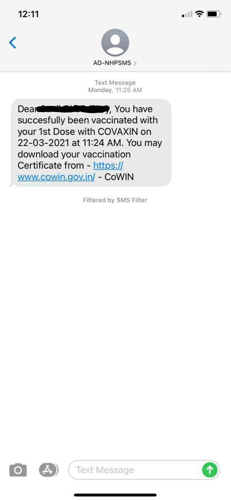 ChaudhryRohit5's tweet photo. I wish to highlight an unresting #covid-19 vaccination experience.
My parents got their first #vaccine jab on 12th March at the government hospital in Palwal (Haryana). 
@MoHFW_INDIA 
1. It took the hospital authorities 10 days and several hospital visits...(continued thread) https://t.co/h9i62w0kNa