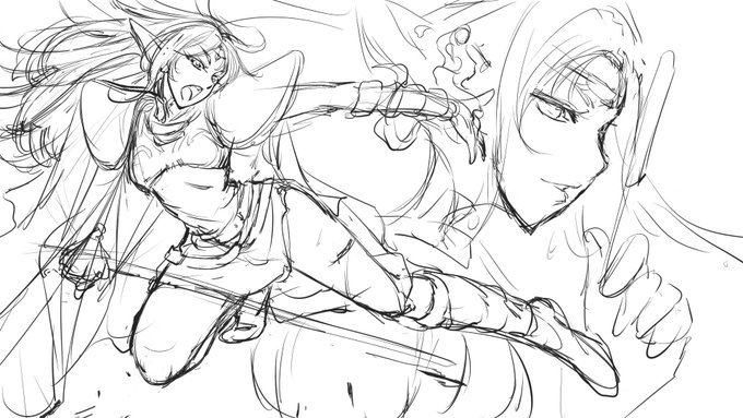 #ロードス島戦記 #ディードリット・イン・ワンダーラビリンス しまった!発売日がもうせまっている。俺の嫁がメインのゲームだというのにwというわけで急遽発売記念のカラーイラスト製作中 