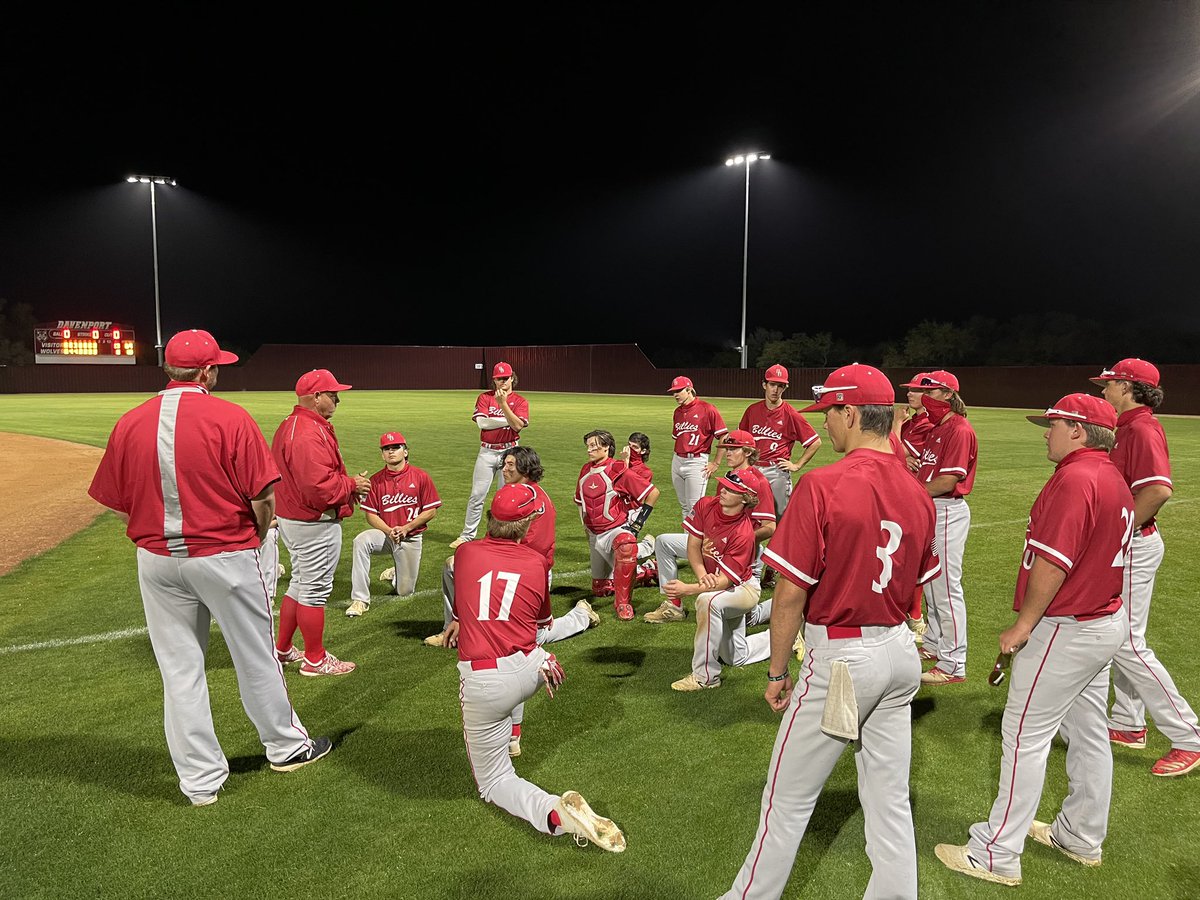 Billies win their first district game against Davenport 13-8! Everyone did their part. Great hits, nice defensive plays and a great team win! #BattlinBillieBaseball  🐏⚾️#HardWorkPaysOff #OwnIt