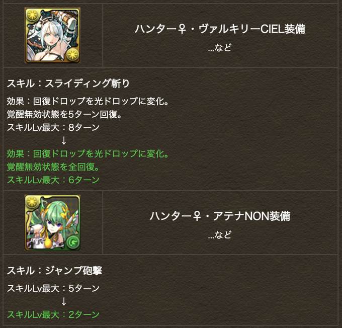パズドラ ハンターアテナ パズドラ ハンターアテナ