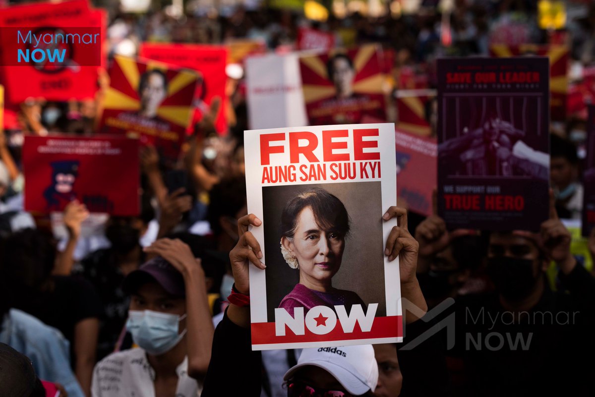 Aung San Suu Kyi’s court hearing postponed twice due to lack of internet

The military regime charging and trying the NLD leadership is the same entity that cut off all mobile data and some Wi-Fi services nationwide. #WhatsHappeningInMyanmar 

bit.ly/3vUUpze