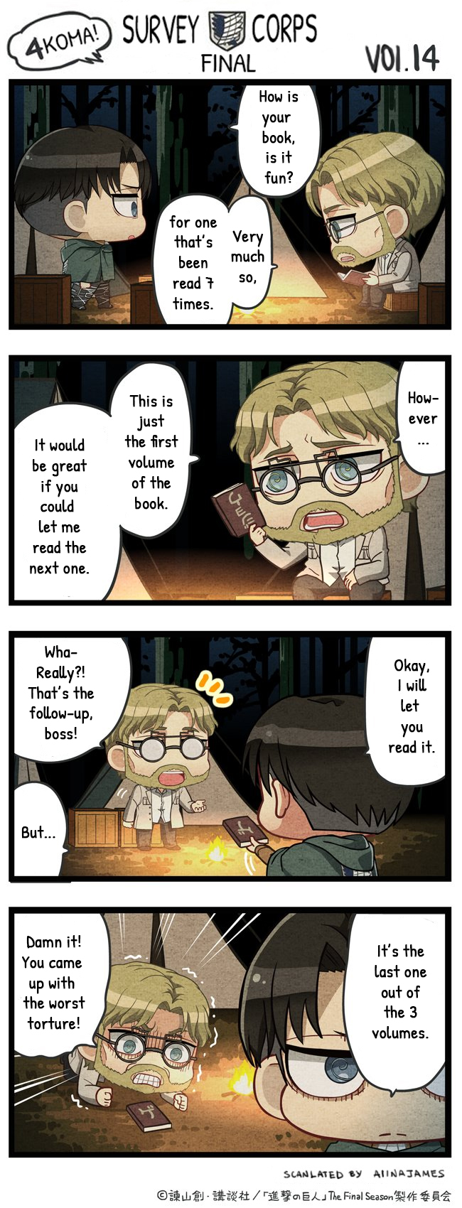Attack on Titan Wiki - Attack on Titan The Final Season Chimi Chara 4-Koma Chapter 9 English translations by Alina James (