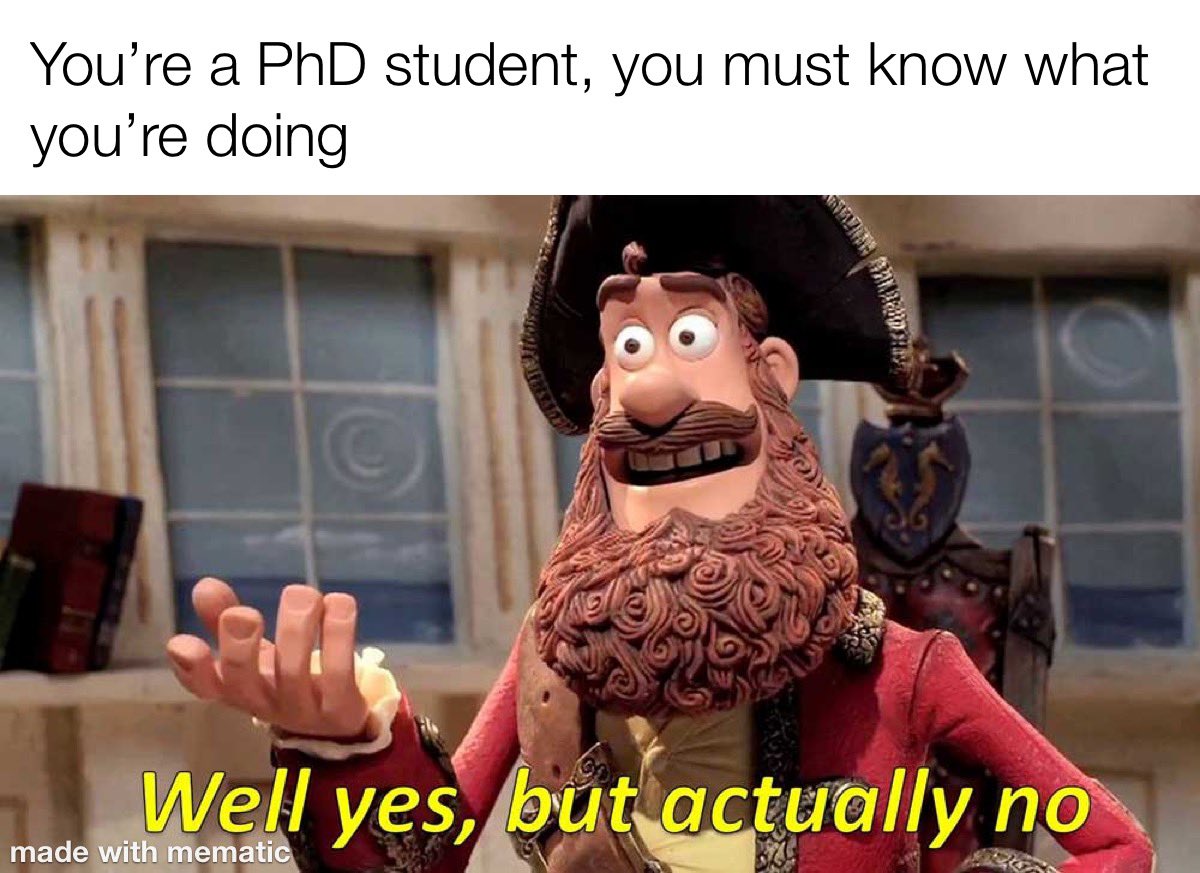 Dr Meming (@dr_meming) on Twitter photo Haha no, not at all actually
<a href="/AcademicChatter/">Academic Chatter™</a> <a href="/OpenAcademics/">OpenAcademics</a> #academictwitter #impostersyndrome #phdchat #phdfriend #phdvoice Haha no, not at all actually
<a href="/AcademicChatter/">Academic Chatter™</a> <a href="/OpenAcademics/">OpenAcademics</a> #academictwitter #impostersyndrome #phdchat #phdfriend #phdvoice