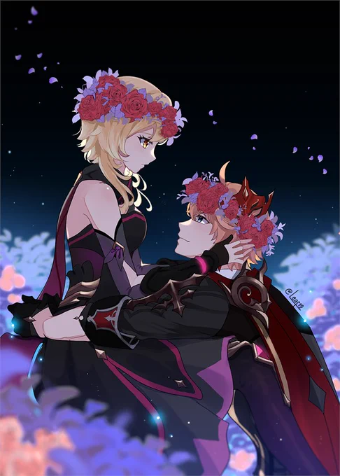 Windblume festival
Day &amp; Night version.
--

#chilumi #childe #tartaglia #LUMINE 
#genshinimpactfanart #WindblumeFestival 