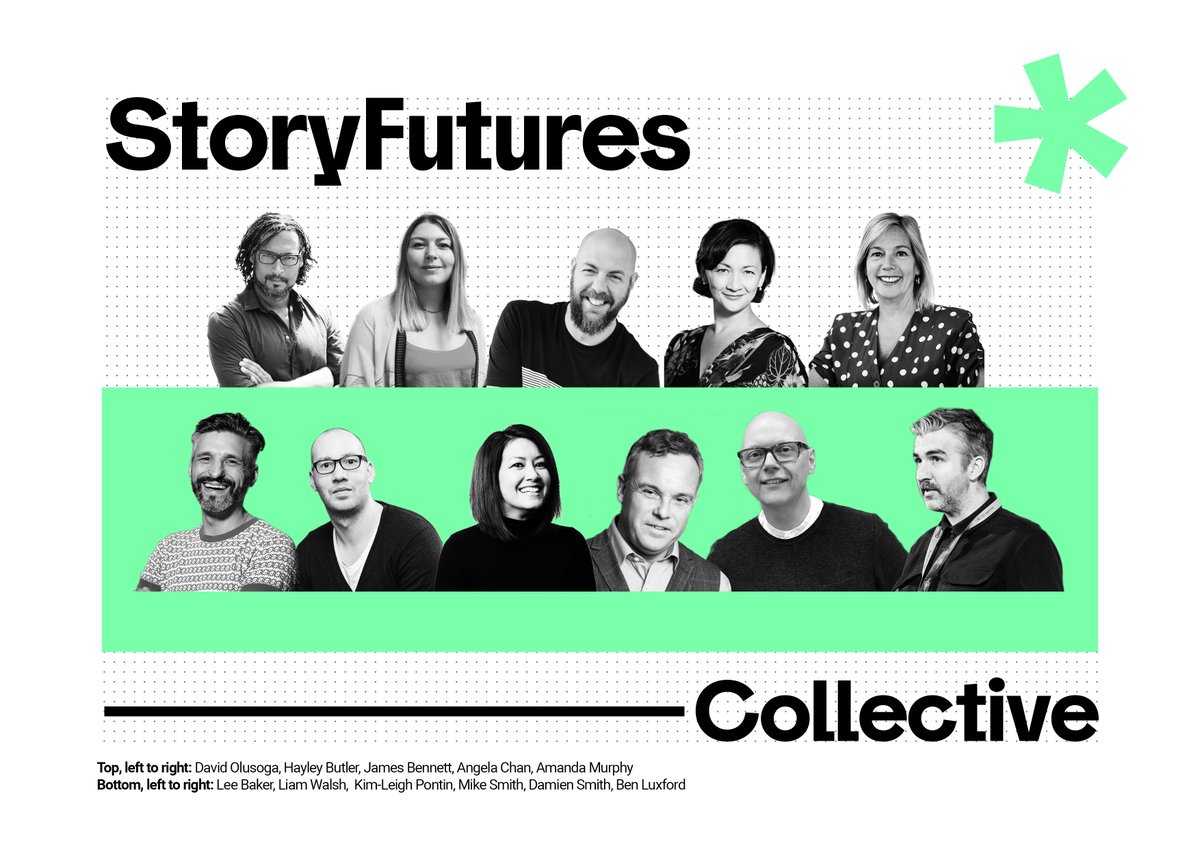 StoryFutures's tweet photo. StoryFutures Academy (run by @RoyalHolloway &amp; @NFTSFilmTV) is delighted to be commissioned as 1 of 10 creative teams to develop its ground-breaking project for next year’s @FestivalUK2022 

Read more about our dynamic project team: https://t.co/hFnl39kkvN https://t.co/HbzgsMDJ5O