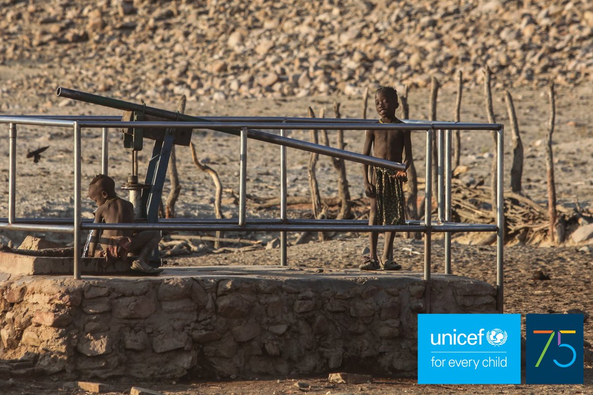 UnicefNamibia's tweet photo. 💧 Water is a precious resource. 
💧 Water is essential.
💧 Water is health.
💧 Water is life. 

UNICEF is working tirelessly to make sure every child can access safe water and sanitation, everywhere. https://t.co/cUn2WIOPdW