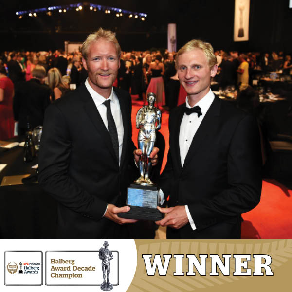 Halberg_FDN's tweet photo. WINNER of the Halberg Award Decade Champion, Hamish Bond and Eric Murray. Congratulations Hamish and Eric!
#ISPSHandaHalbergAwards #DecadeChampion https://t.co/hQIejdVOXO