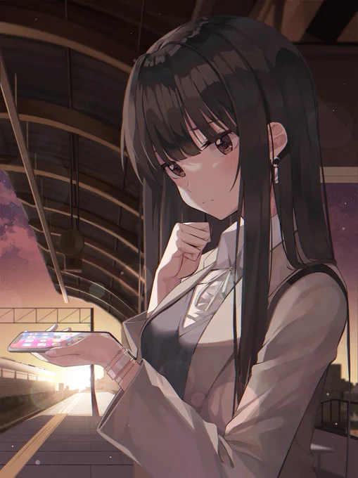 ?退勤時間ですね。 