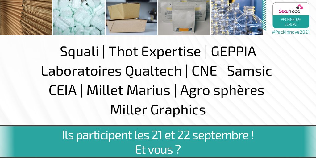 Packinnove's tweet photo. Inscrivez-vous à #Packinnove2021 à https://t.co/bpKWLyX4ss et rencontrez @THOTEXPERTISE @GEPPIA @CNE_Emballage @SamsicFrance @AgroSpheres @miller_graphics et bien d’autres les 21 et 22 septembre prochains !
#emballage #conditionnement #participants #b2bmeetings https://t.co/qSN0rkXs47
