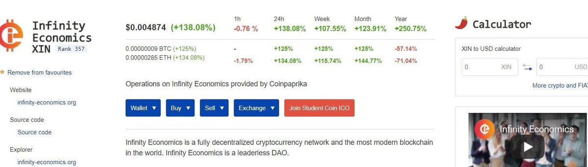 InfinityEconom3's tweet image. Crazy 🚀 #Xin #InfinityEconomics