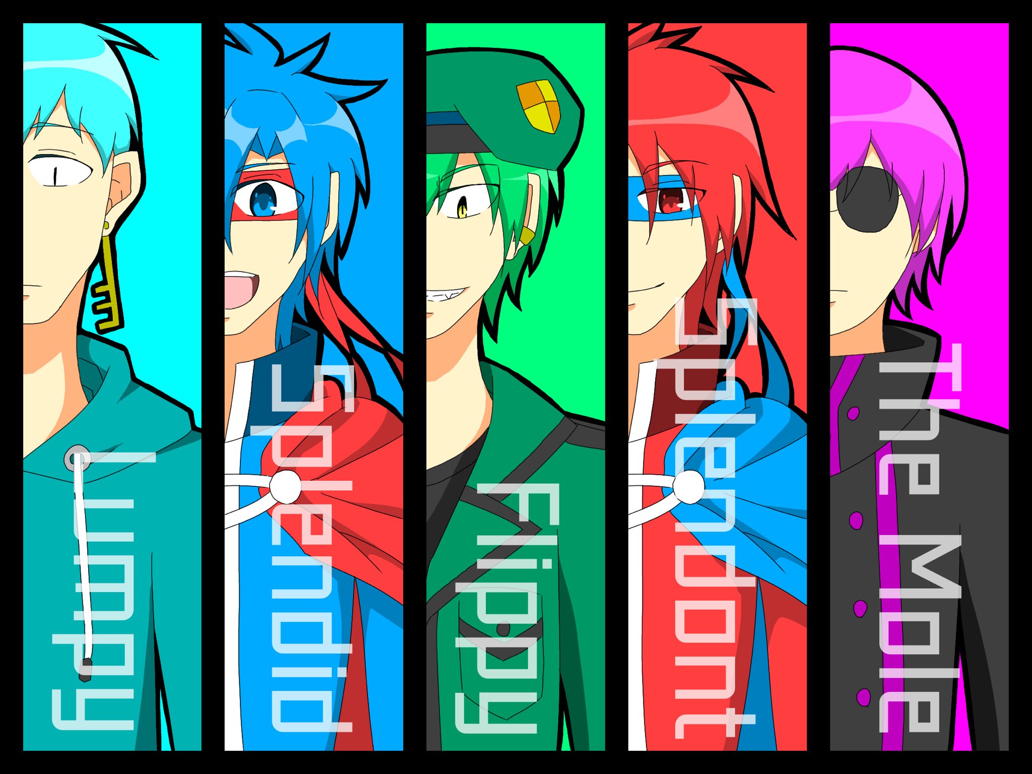 ともやん Starting From Here Htf擬人化 死天王 ランピー スプレンディド フリッピー スプレンドント ザ モール T Co Oaeopilclh Twitter