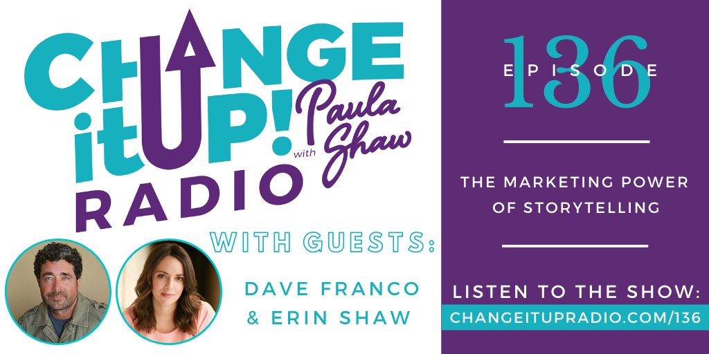 In this episode of #ChangeItUpRadio, we're joined by master #storyteller &amp; writer, Dave Franco, to discuss the power of incorporating #storytelling in both our business &amp; personal life.

🎧 Listen to the #podcast: changeitupradio.com/136

#davefranco #linkbook #linkbooklegacies