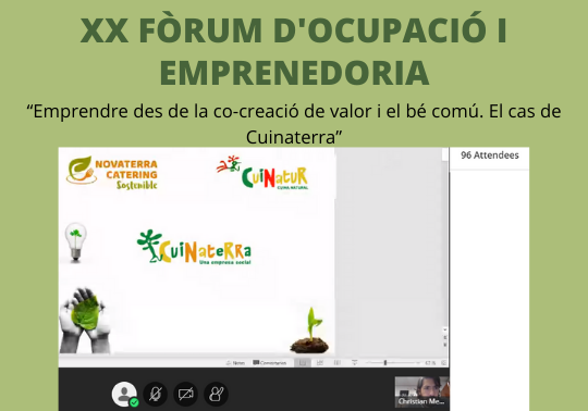 EMPRECOOP's tweet photo. Donem pas a @ChrisMeccaVLC, gerent de @NovaT_Catering i co-gerent de @cuinaterra, amb la ponència "Emprendre des de la co-creació de valor i el bé comú. El cas de Cuinaterra”, com a part del #ForoEmpleoFdE, organitzat per @FdEconomiaUV. 
@GVAeconomia @caixapopular @EBCvalencia https://t.co/hix1RFj589