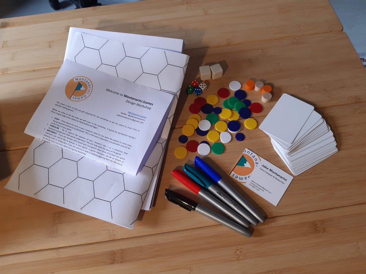 ejarcher25's tweet image. Received my package of design pieces and ready to start making some #SciCommBoardGames in today's @montanarinigame workshop! #LetsPlayScience  @JakeMontanarini  @E3iCommittee @ARIES_DTP @NRPBIODTP 😁♠️🎲🧩👩‍🔬
