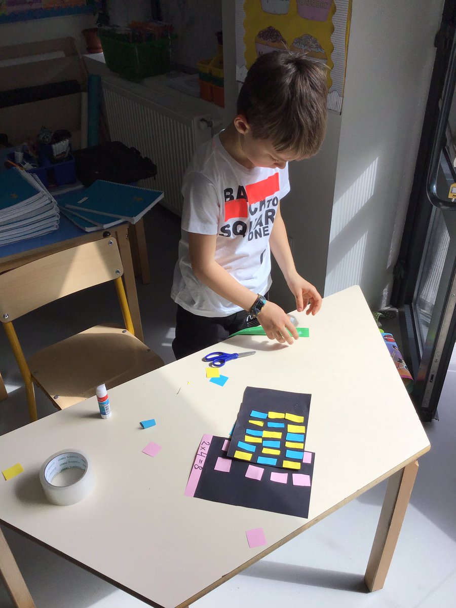 BIST_Year2G's tweet photo. We have been learning about arrays in maths. Today the children made their own buildings and arranged the windows to match the multiplication sentences. #Maths #KS1 🏢 https://t.co/tquv2lU5Hm