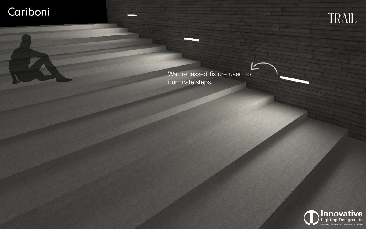ILDLOfficial's tweet photo. #PartnerBrand

Showcasing the applications of Trail by @CariboniGroup , wall recessed, and ground recessed fixtures by illuminating the steps and providing general illumination to the wall. 
#ILDL #Light #Lighting #LightingSolution #LightingFixture https://t.co/JPyEY7HV2G
