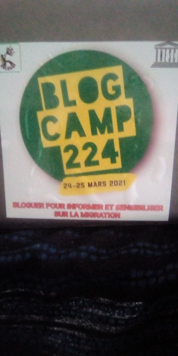 kingdiak's tweet image. C'est parti pour le #BlogCamp  sur le thème ''Bloguer pour informer er sensibiliser  sur la migration''  du 24 au 25 mars 2021 😍😍😍 ...
Une session de formation co-organisée par @ablogui  et #UNESCO