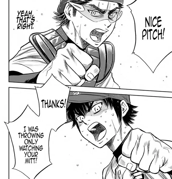 Istg watching and reading diamond no ace is so worth it. All the pain and the annoyance and the frustration all pays up with how sawamura is playing in the latest match *cries* 