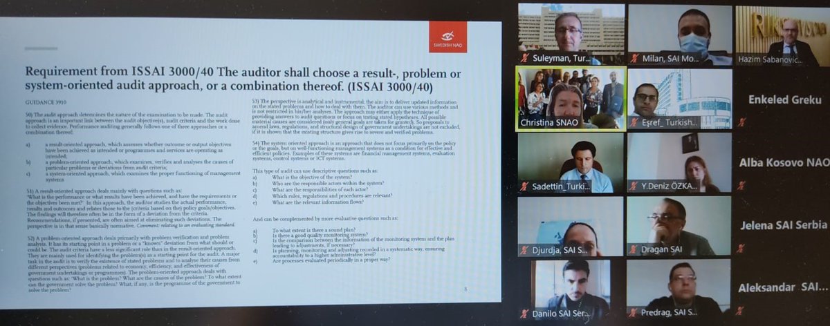 TurkishSAI's tweet photo. Today’s session of the “#SAIs in Western Balkans and Turkey-Introduction to Performance Audit” Training

➡️“Introduction to problem analysis and the concept of problem tree.”

@Riksrevisionen @INTOSAI_IDI #ISSAIs https://t.co/6NCi1xysv2