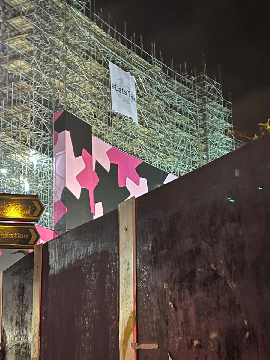 Hi guys i hung a 5m by 5m banner with the saying #LetsTalk on the side of the  <a href="/Bullring/">Bullring & Grand Central</a>  to raise awareness for mental health and to get people talking again, check on your friends and family.

It could just be a phone call or text to you but could mean the world to someone else