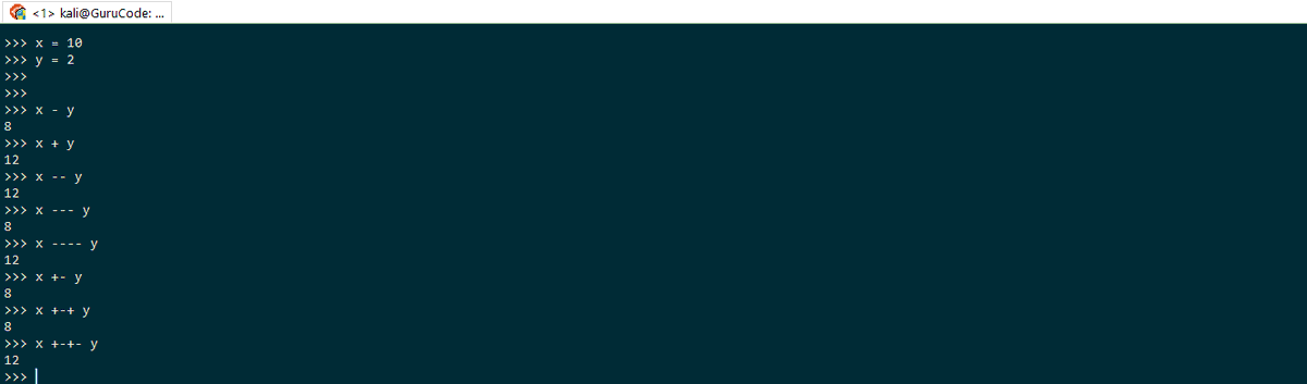 pentester11's tweet photo. @ThePSF I am a little bit confused of the Subtraction operator, every time you add an operator it gives you different answer!! even if you added a hundred of them!!
Can anybody tell me what's going wrong?? maybe there are some concepts that I am missing?!?! https://t.co/oZJ0OnM0Vs