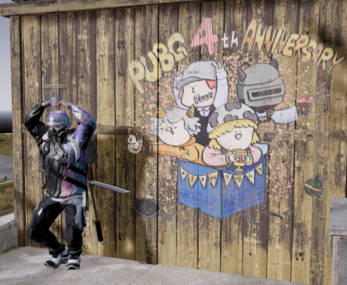 SojaClaudio's tweet photo. #PUBG4thAnniversary #Chile @LatamPUBG @PUBG 
name: buentipo https://t.co/lDtJUovNYD