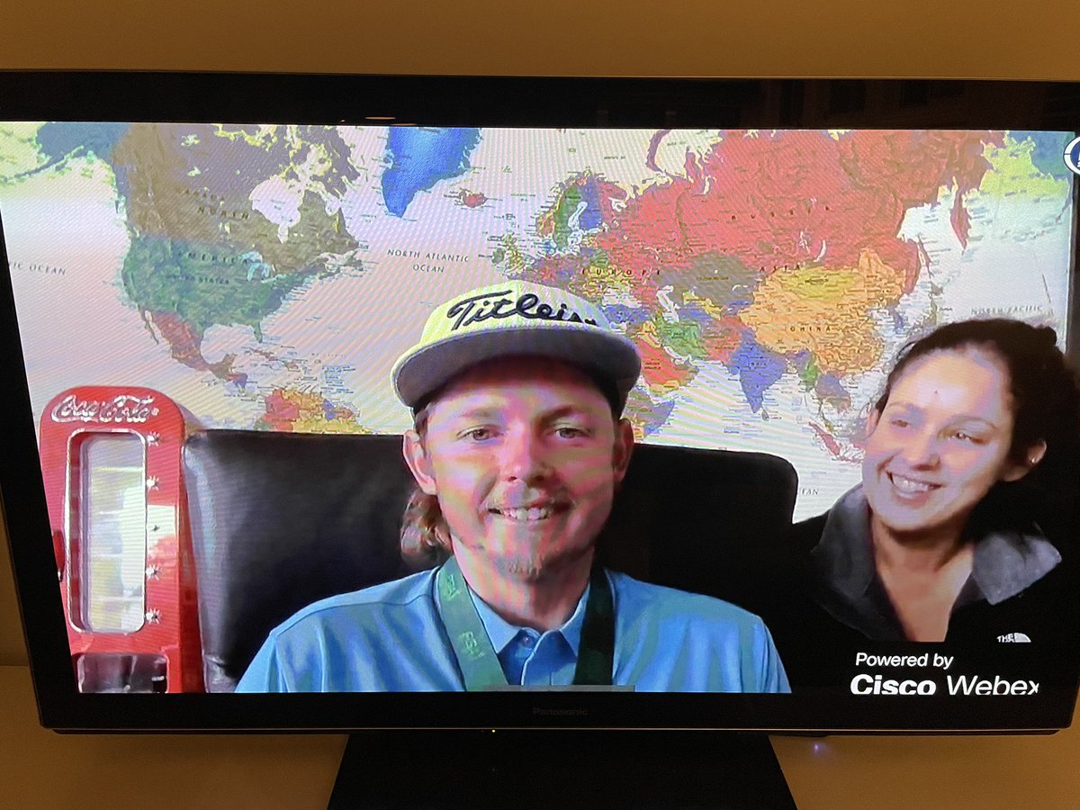 Congratulations Cameron Smith on being awarded the 2020 <a href="/SharkGregNorman/">Greg Norman</a> Medal. Well done <a href="/PGAofAustralia/">PGA of Australia</a> for capturing the moment via @cisco @webex and sharing it with us all.