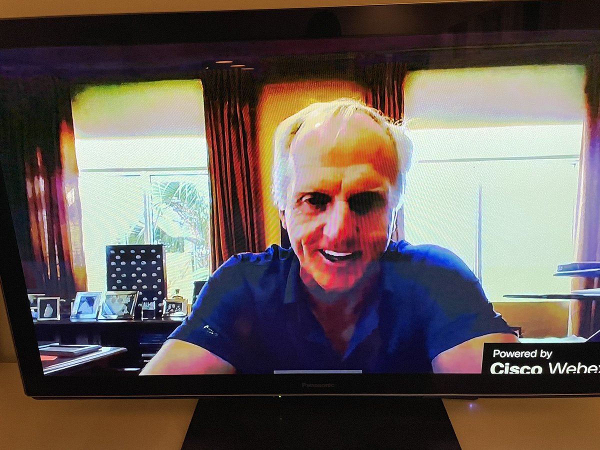 glennsm72's tweet photo. Congratulations Cameron Smith on being awarded the 2020 @SharkGregNorman Medal. Well done @PGAofAustralia for capturing the moment via @cisco @webex and sharing it with us all. https://t.co/5aSpwOweue