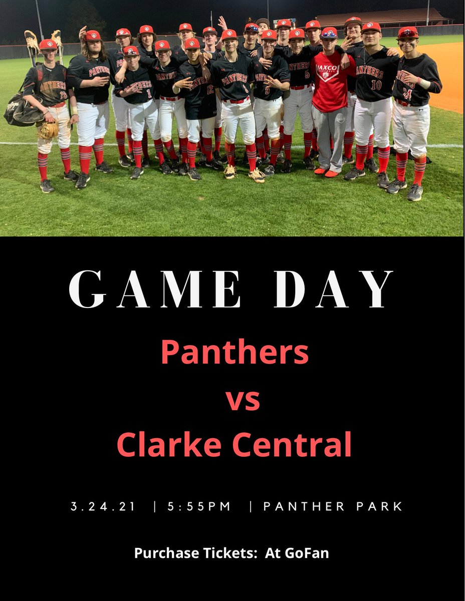 jaxcobaseball's tweet photo. Another HUGE region 8AAAAA matchup tonight! Come out and support our boys, as we host Clarke Central tonight! #TurnMeUpSome #Family 🐾⚾️ https://t.co/qnwgGPnvI6