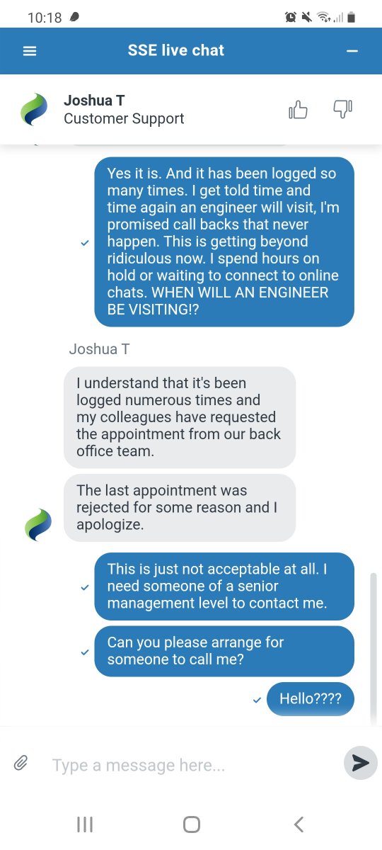 StephLMartin's tweet photo. @YourSSE your service is becoming beyond a joke. I've had an issue with my meter now for 3 months, and this is the sort of your service you are providing! https://t.co/OYUuxbHrQr