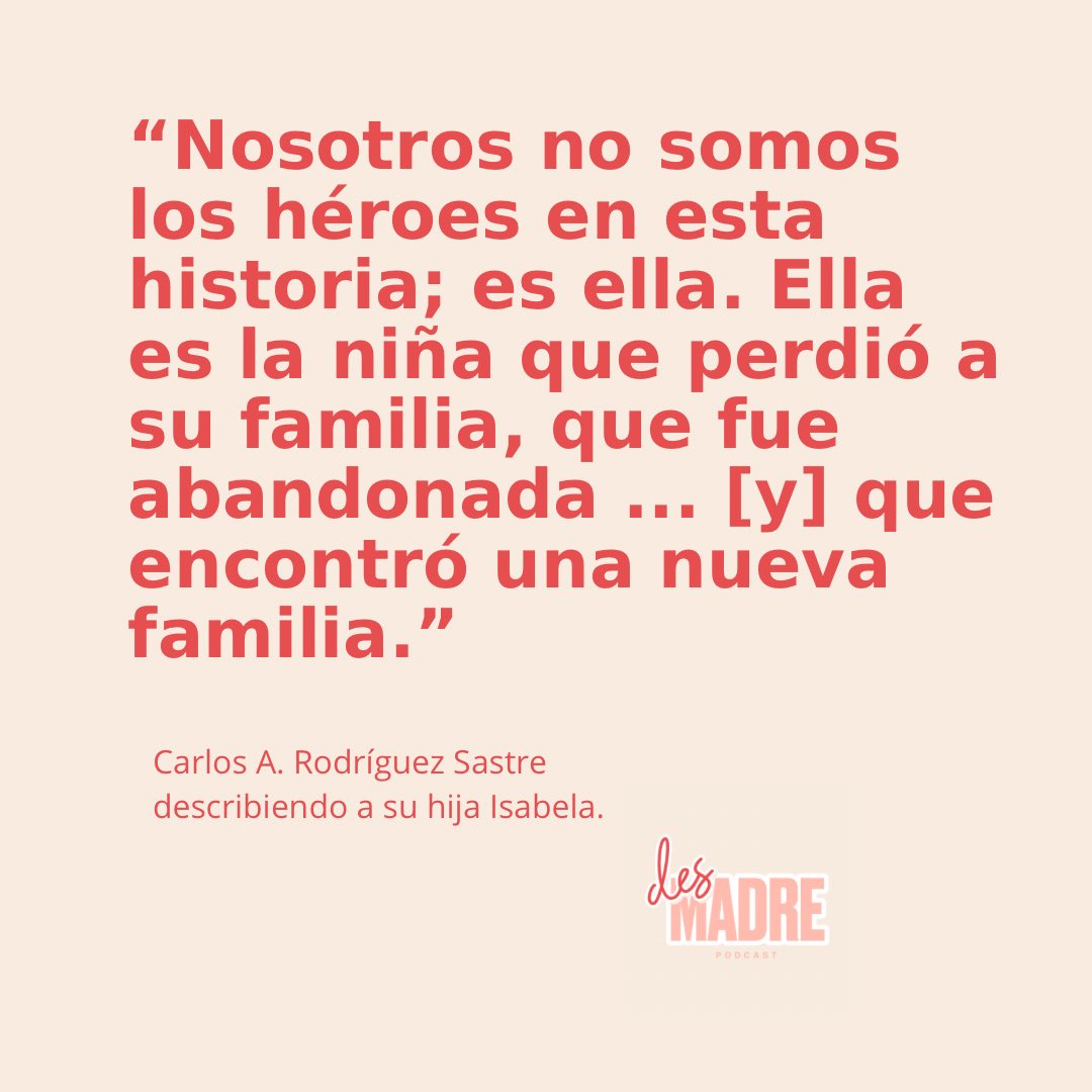 DesmadrePod's tweet photo. ¡Episodio nuevo disponible ya! Un placer hablar con @CarlosHappyNPO sobre su experiencia de adopción ❤️ https://t.co/ubdUCeLGbQ
