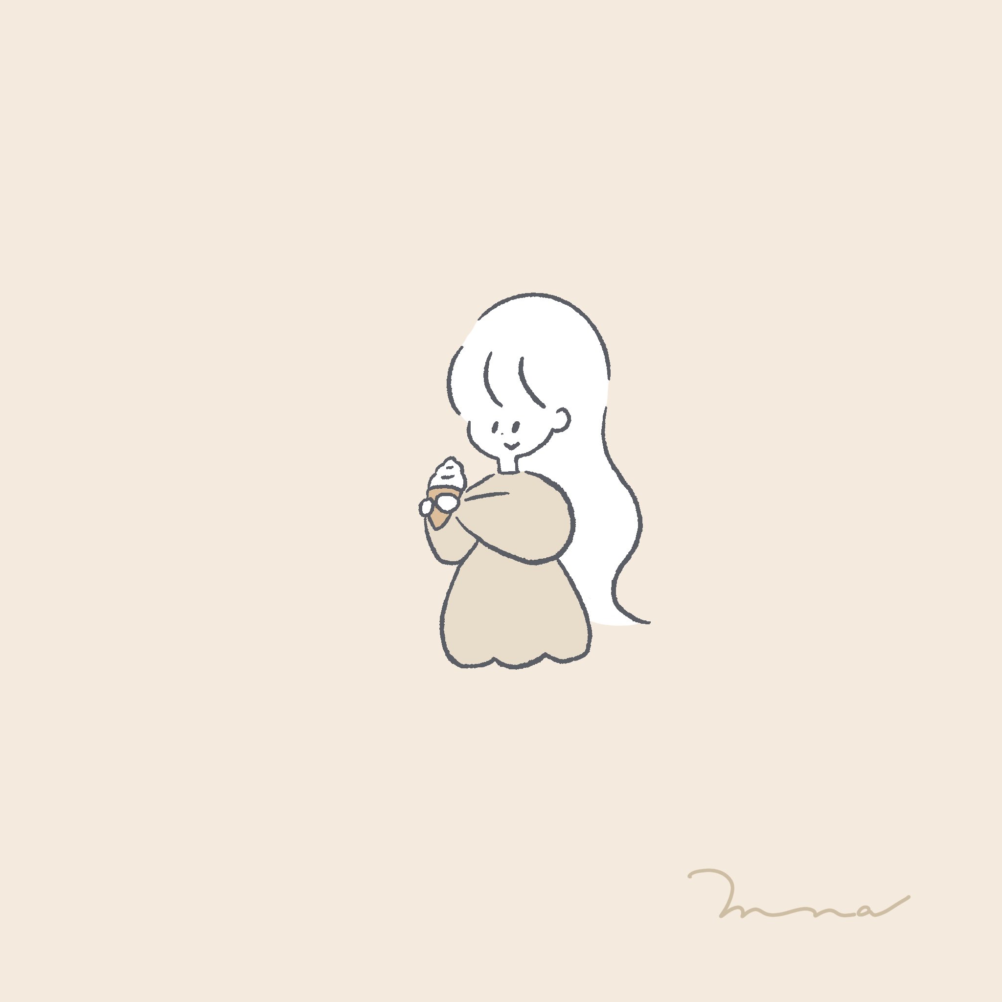 Twitter 上的 Miina ミイナ イラスト ソフトクリーム アイスクリーム アイス 女の子 ストーリー 壁紙 シンプルイラスト ゆるいイラスト イラスト 線画 絵描きさんと繋がりたい イラスト好きな人と繋がりたい 保育 保育イラスト 韓国
