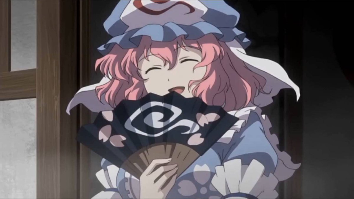 はせたん A Twitter 扇子が一番似合うキャラクターって幽々子だと思う W ノ 扇子を持つ事で可愛さやカッコよさが倍増してる 口元を隠す仕草とか良いよね 幻想万華鏡より 東方 東方project 東方好きと繋がりたい 幻想万華鏡