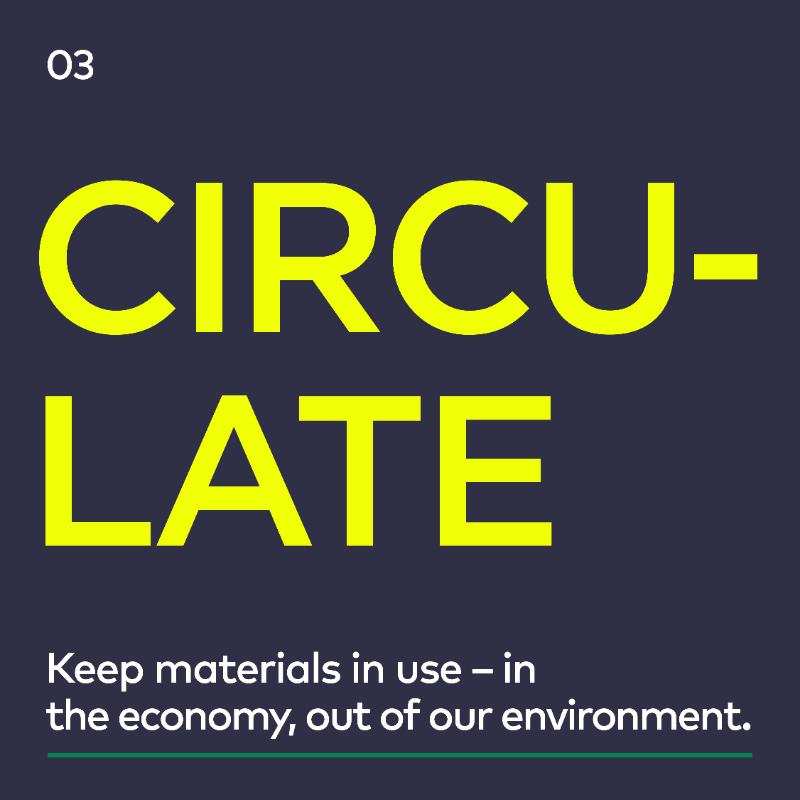 circulareconomy's tweet photo. Let’s eliminate the plastic we don’t need, innovate to ensure that the plastics we do need are reusable, recyclable, or compostable, and circulate all plastic items to keep them in the economy and out of the environment. https://t.co/Yc8FfpwV9f
#CircularDesignNow