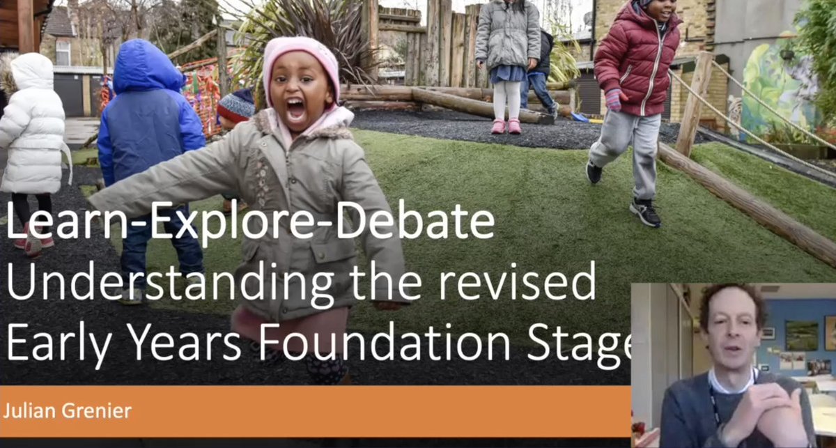 FoundationYears's tweet image. .@juliangrenier is providing an overview of the revised #EYFS and #DevelopmentMatters and talking to us about reducing unnecessary assessment, tracking and paperwork #LEDevents